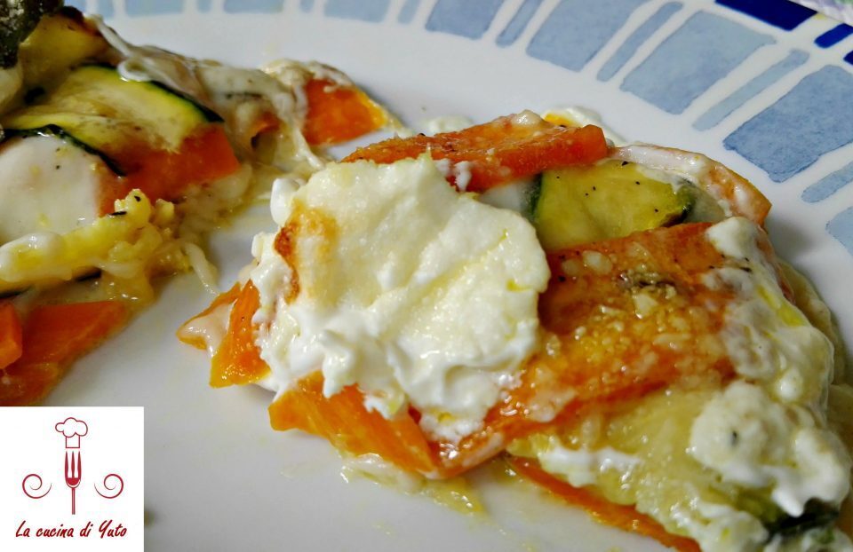 “lasagne” di zucchine e carote