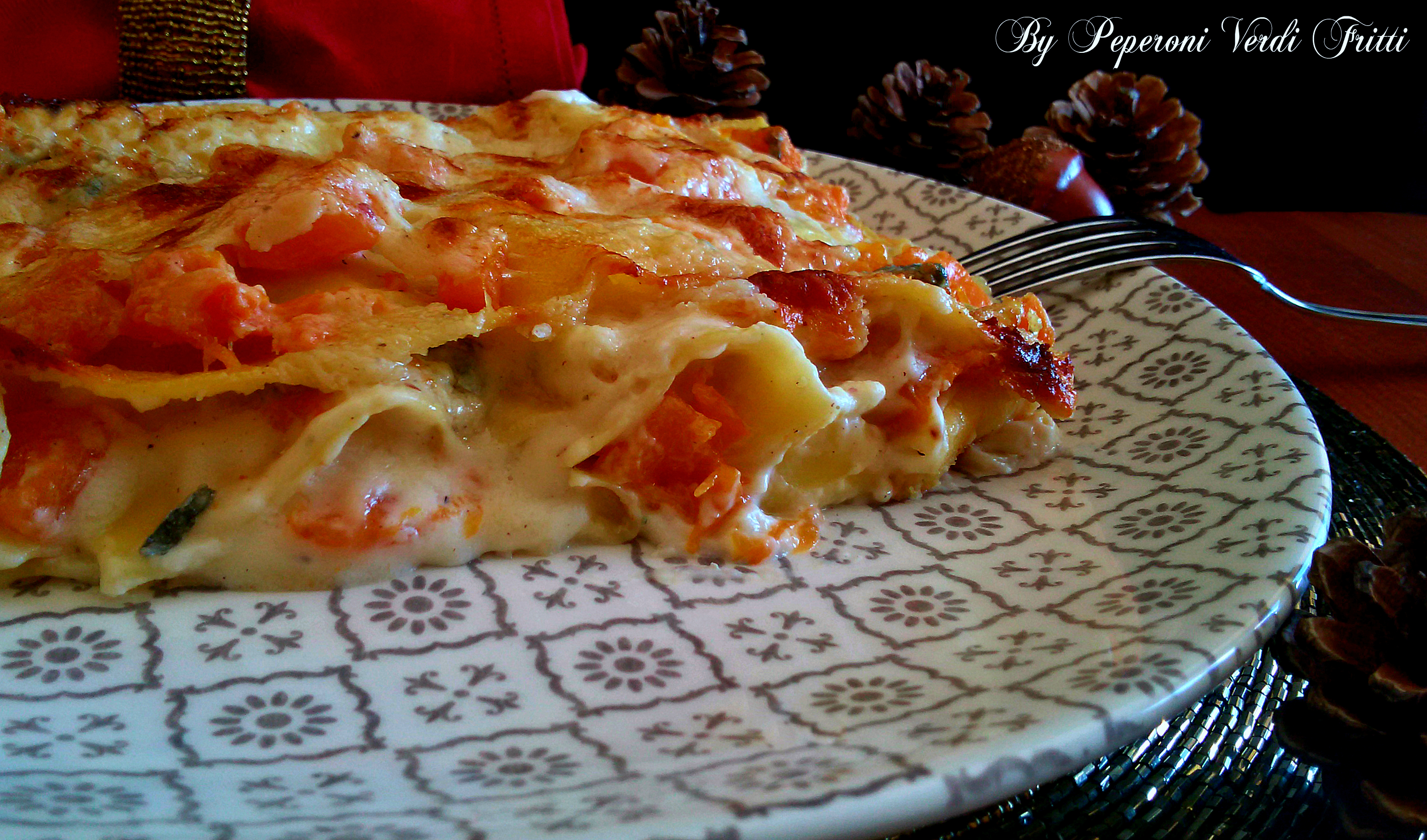 Lasagne gorgonzola e zucca