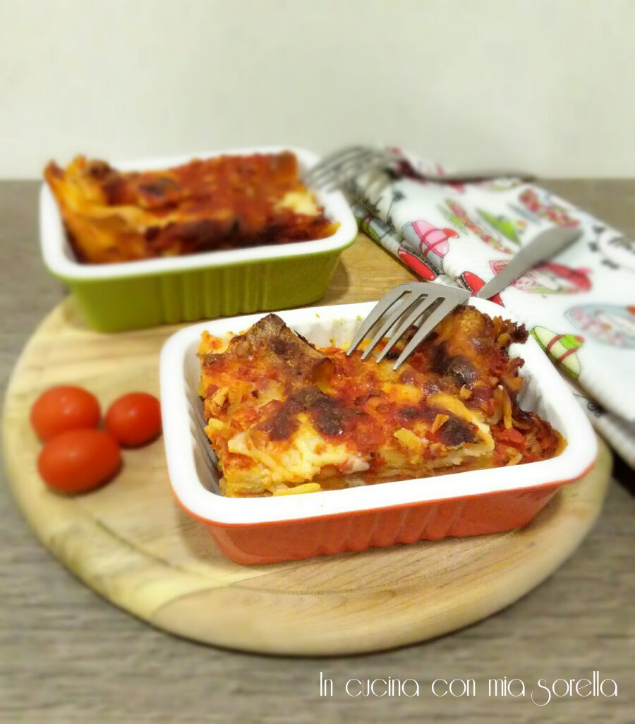 Lasagne pomodoro e basilico