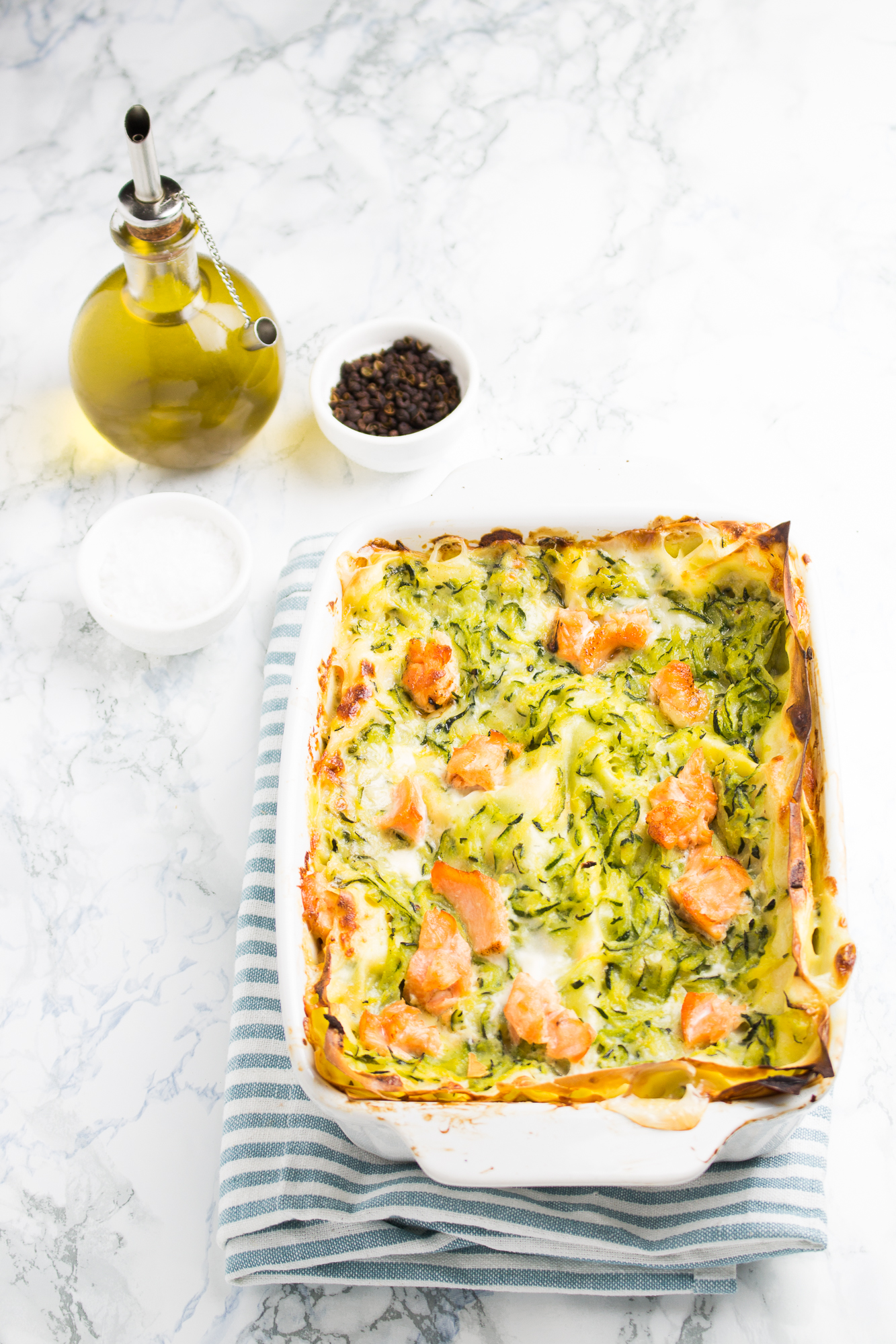 Lasagne salmone e zucchine