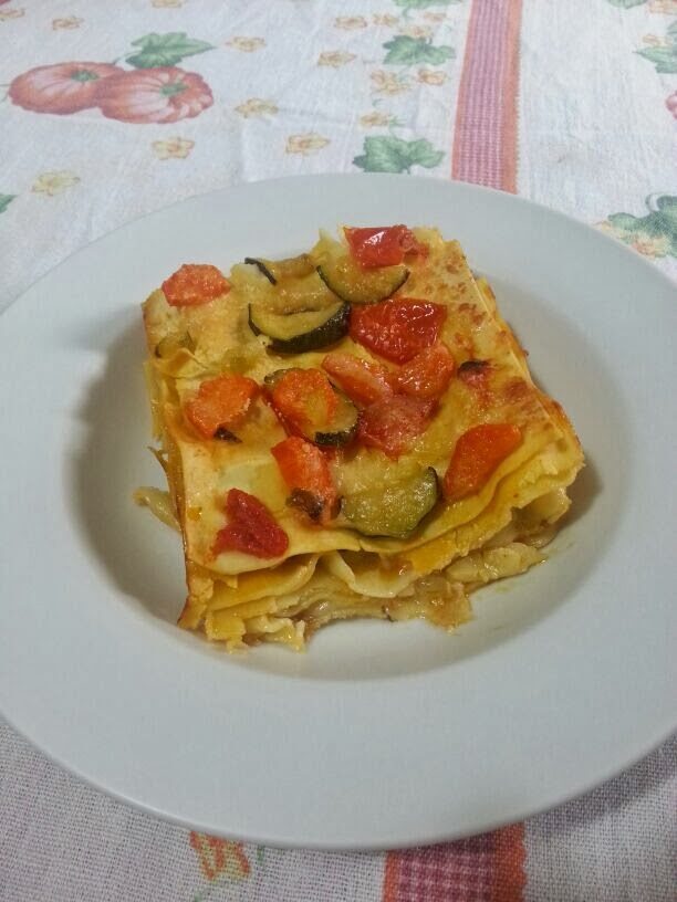 Lasagne vegetariane senza besciamella