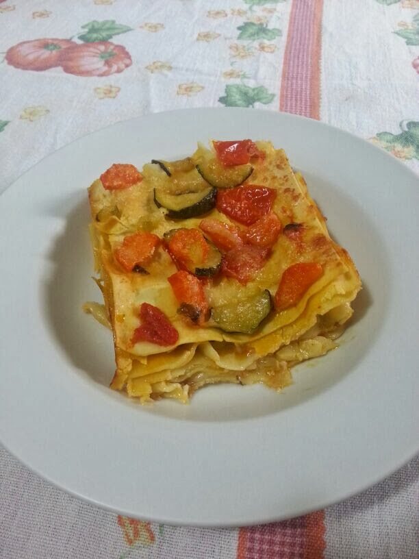 Lasagne vegetariane senza besciamella