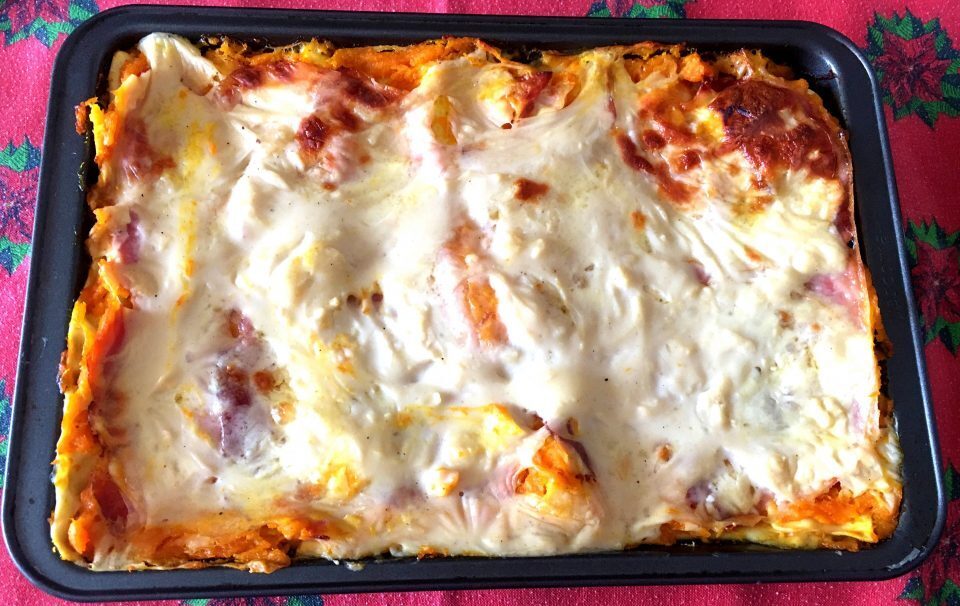 Lasagne zucca, speck e scamorza – ricette in forno