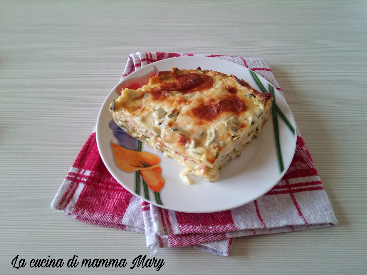 Lasagnetta di crêpes con zucchine