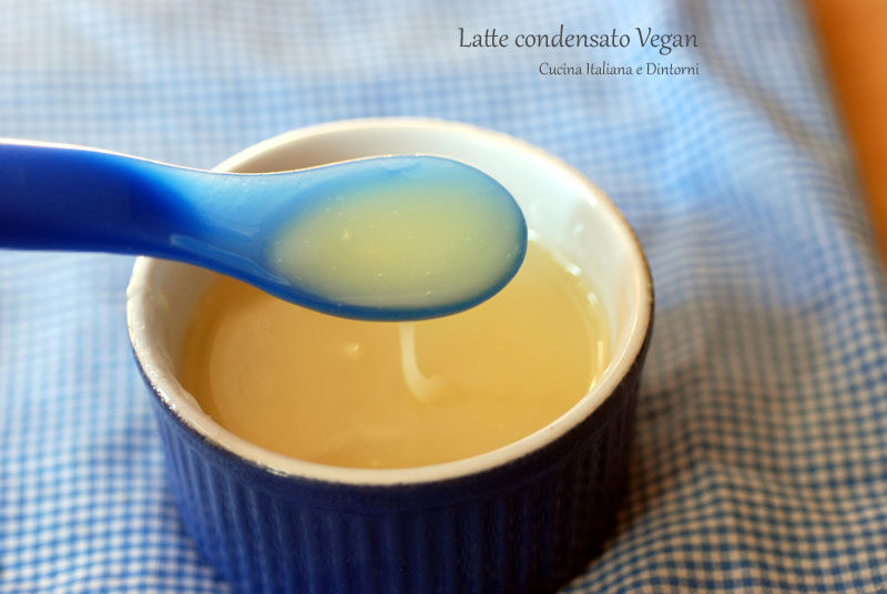 Latte condensato vegan senza lattosio