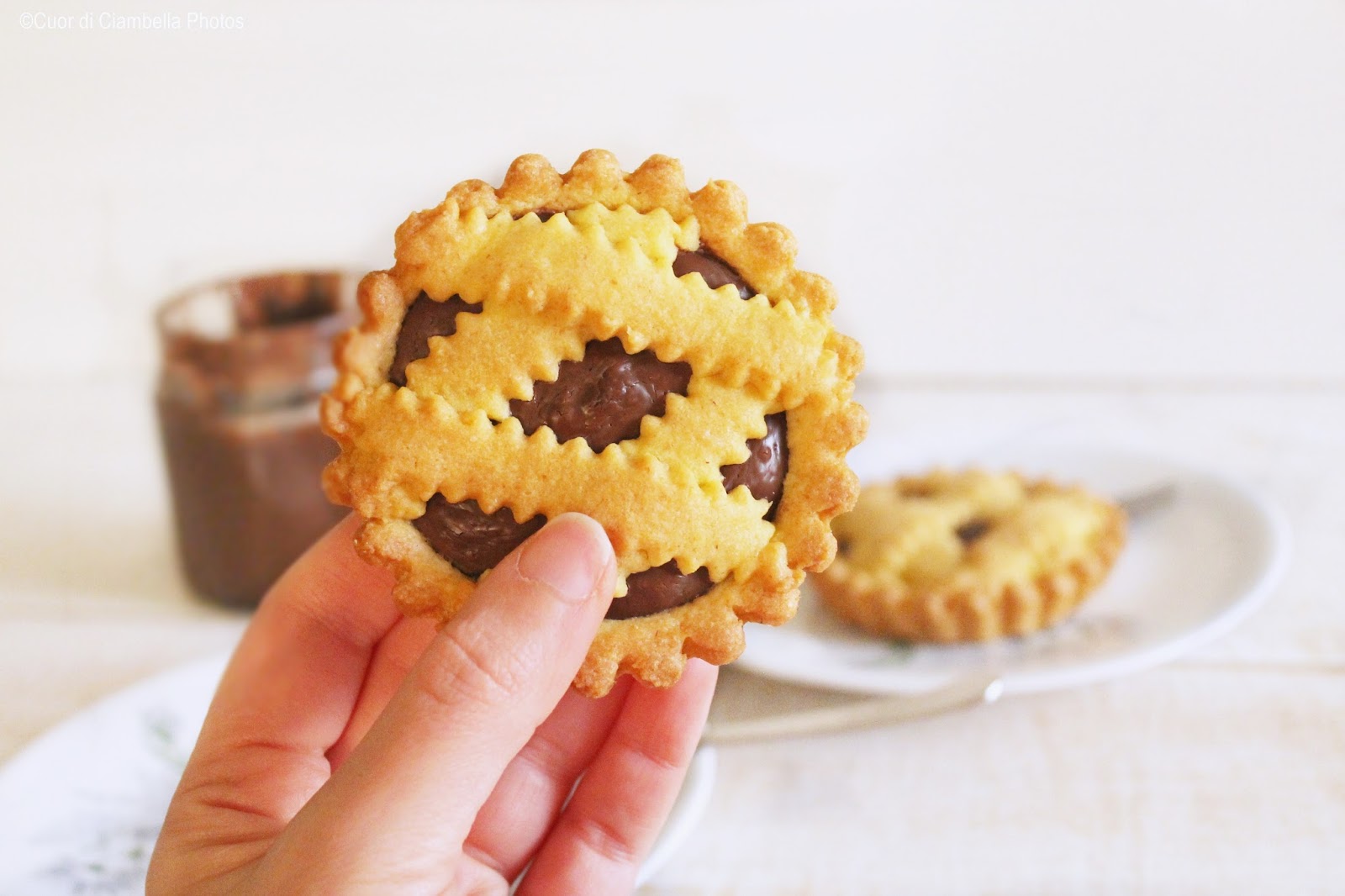 Le crostatine alla crema di nocciole