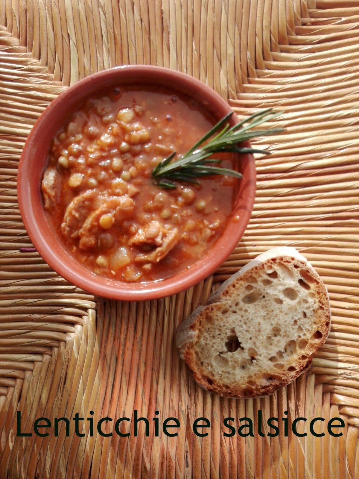 Le lenticchie  e salsicce di roberta