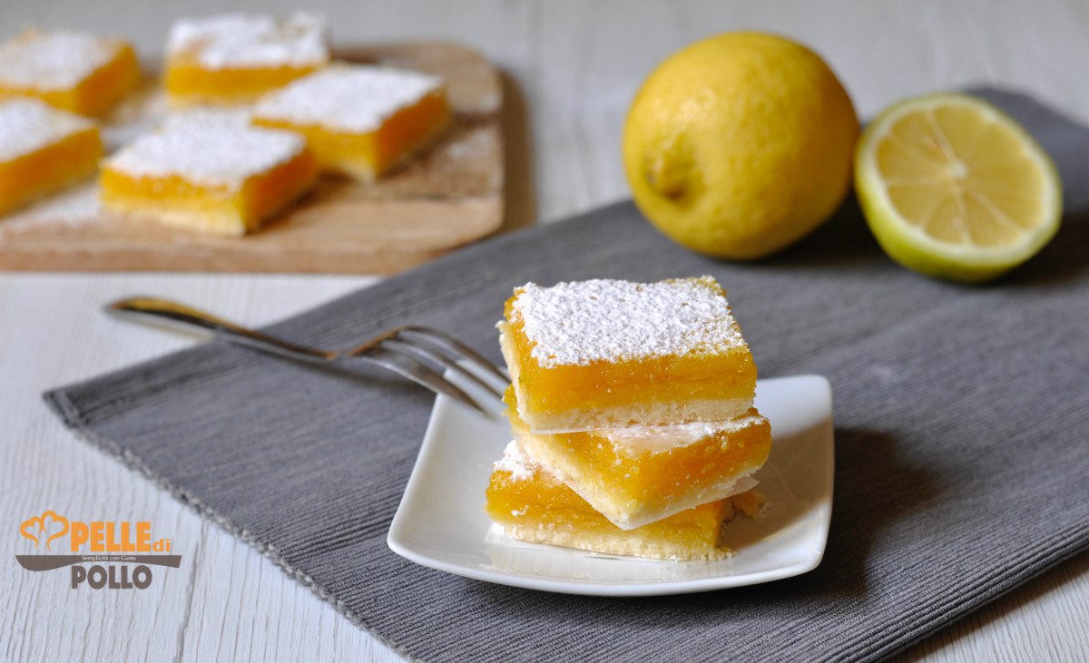 Lemon bars – Quadrotti al limone