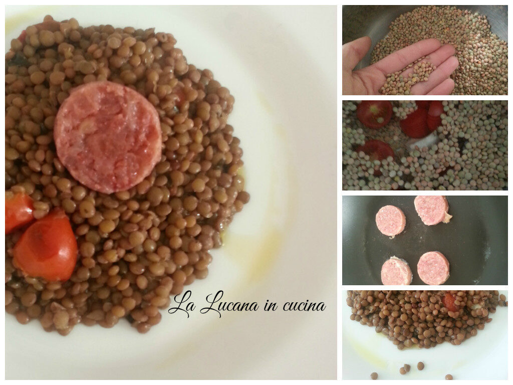 Lenticchie al basilico e cotechino, cotture separate