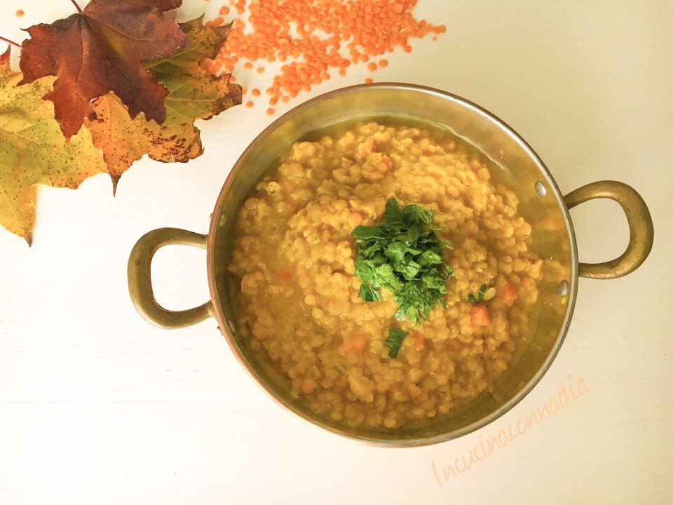 Lenticchie all’indiana con curcuma e zenzero