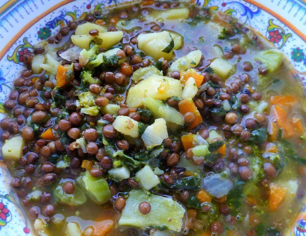 Lenticchie con verdure