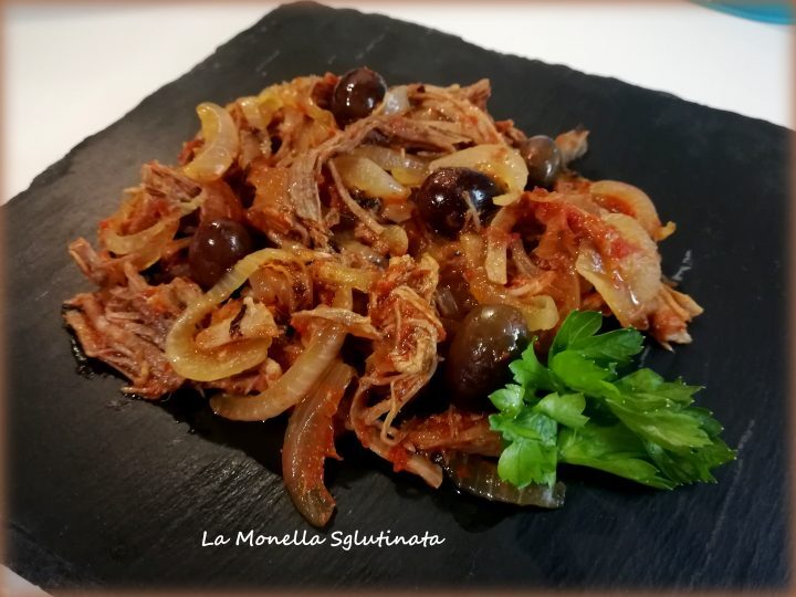 Lesso ripassato con cipolle e olive