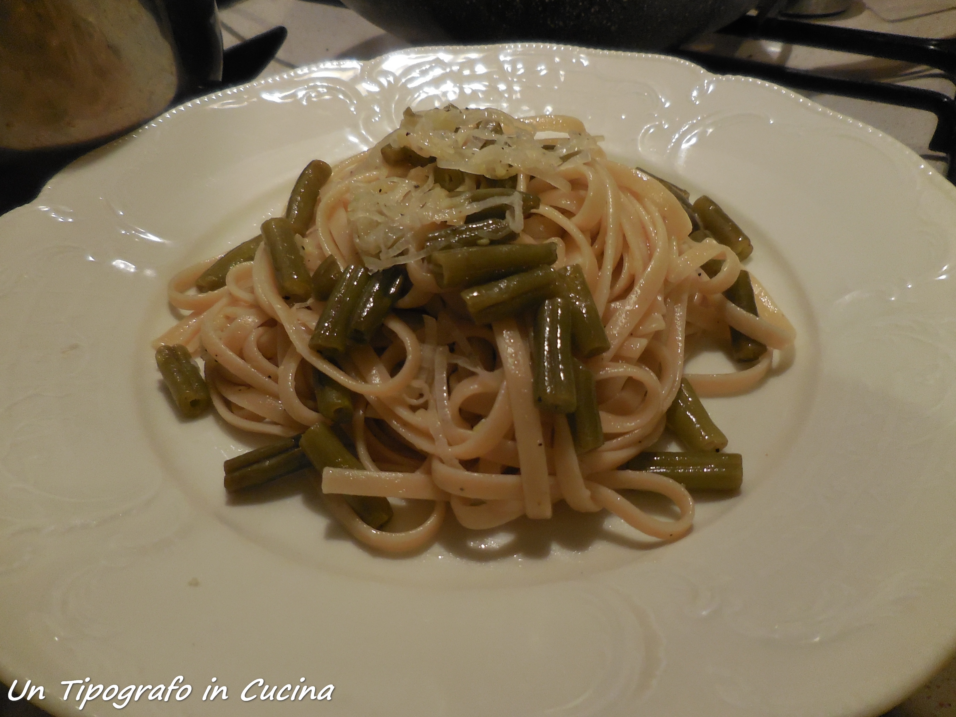 Linguine ai fagiolini e porri…