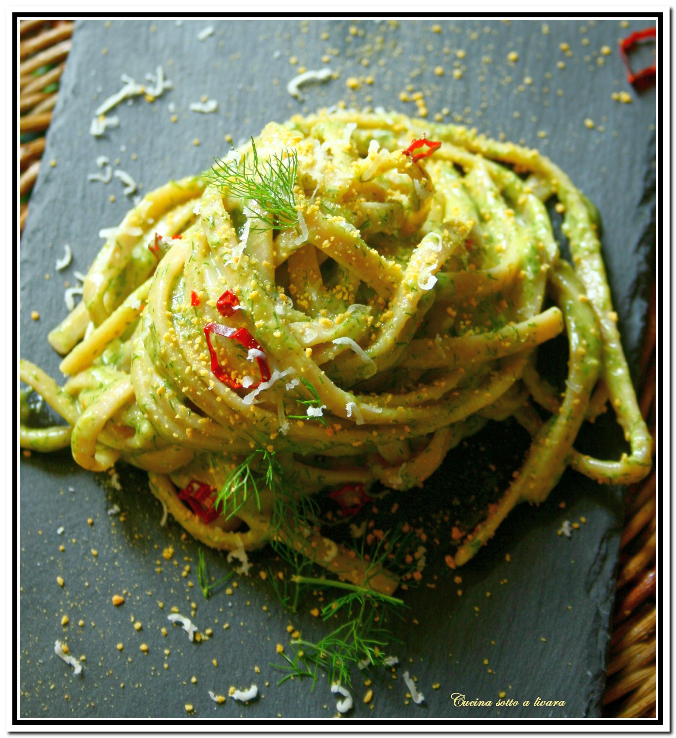 Linguine al pesto di barba di finocchio