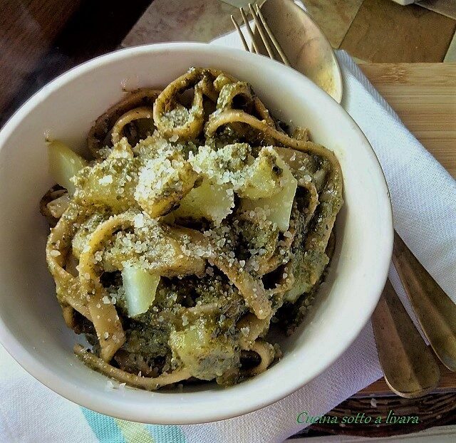 Linguine al pesto e patate