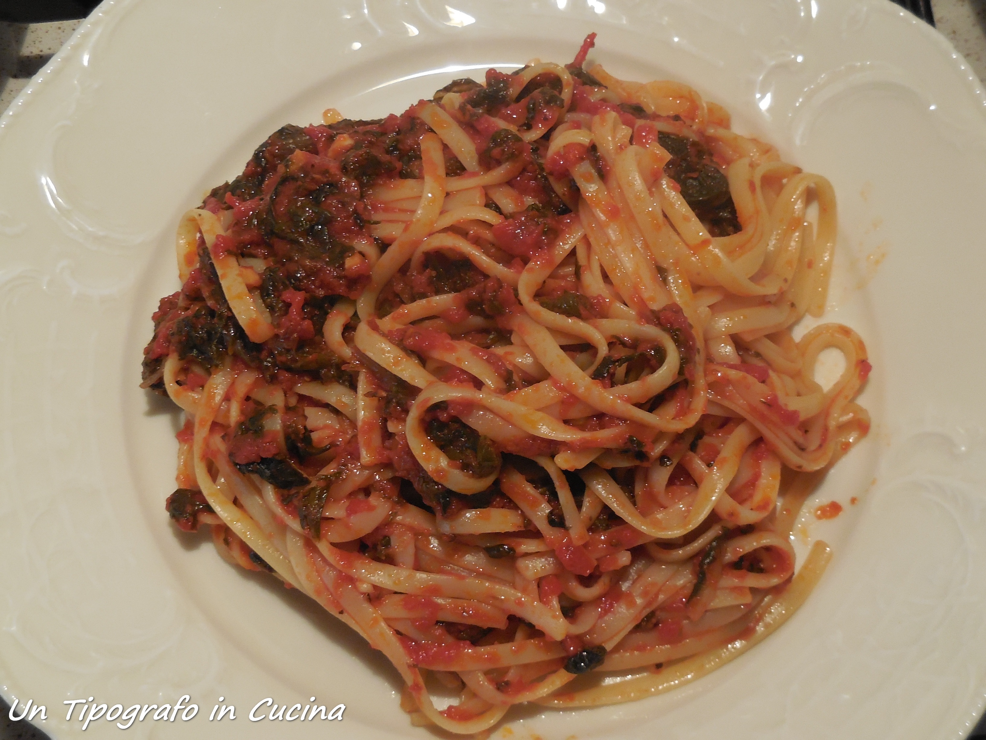 Linguine al pomodoro e coste…