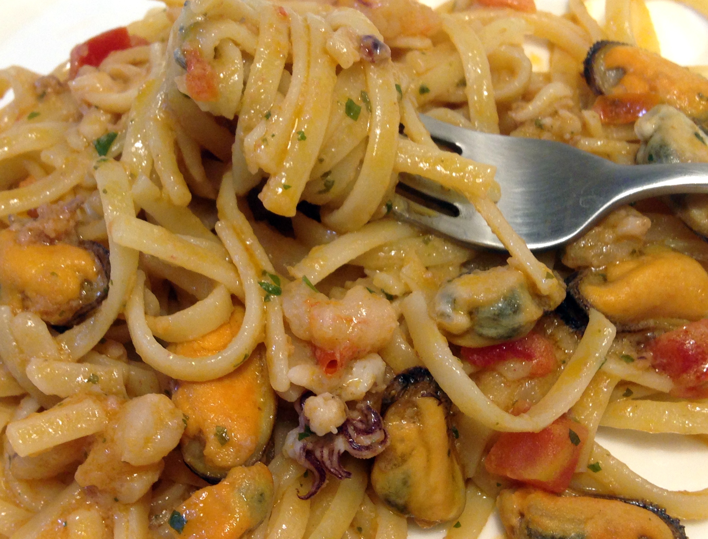 Linguine all’arrabbiata di mare