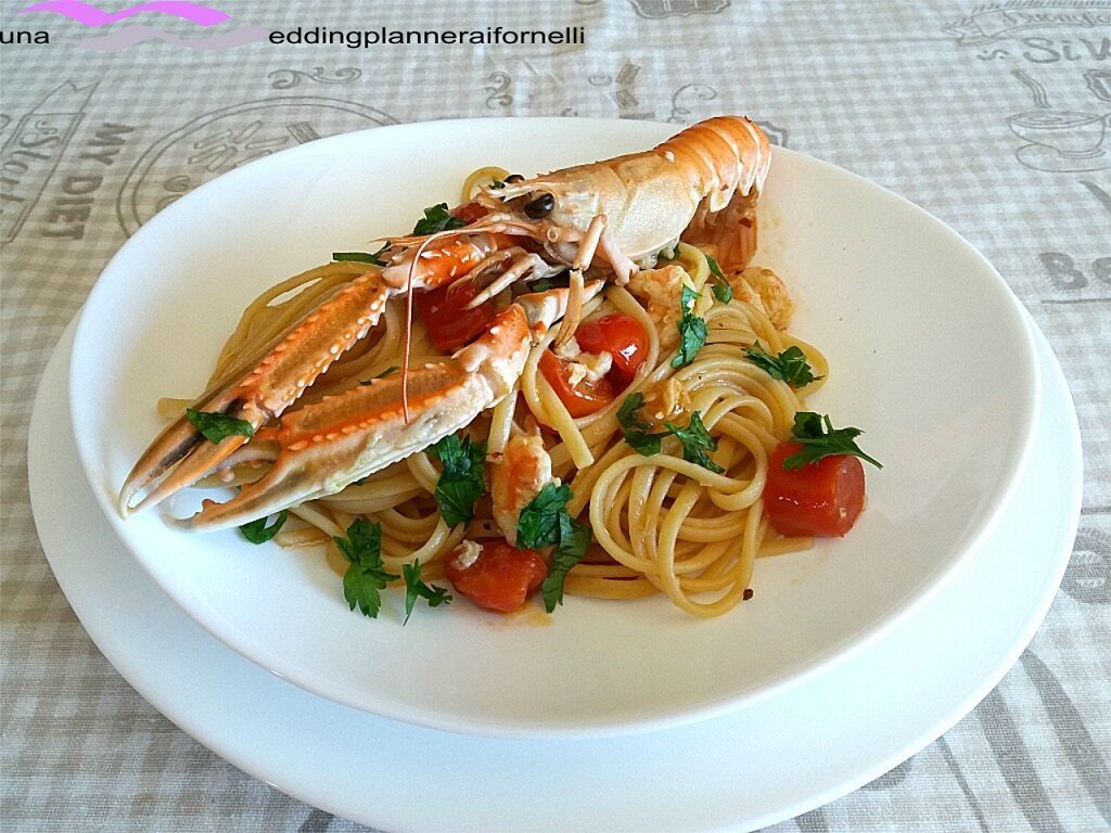 Linguine con gli scampi