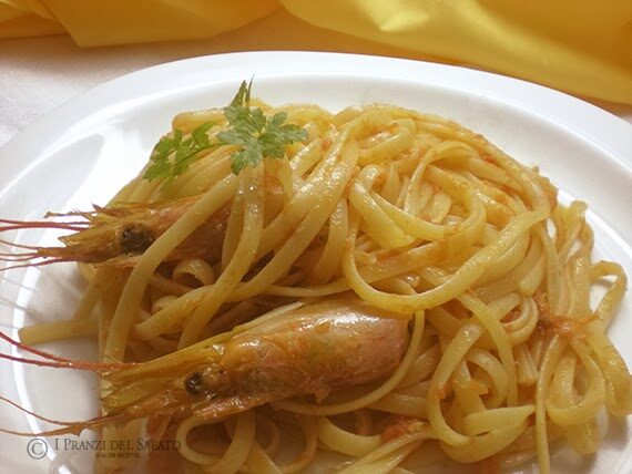 Linguine con i gamberoni