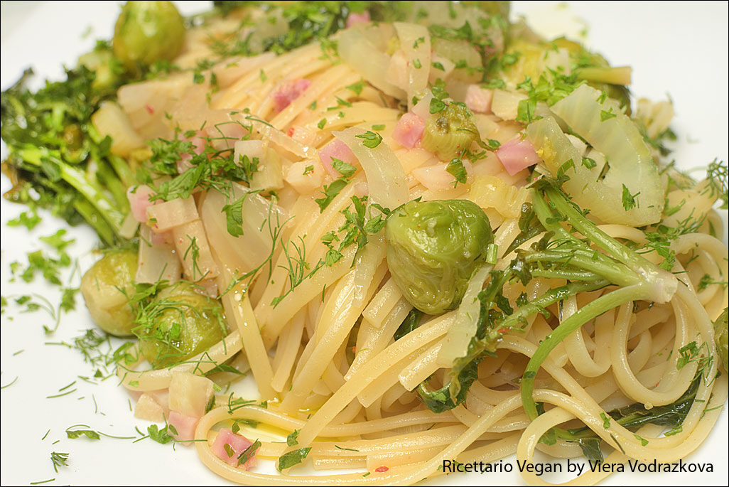 Linguine con verdure dell’orto invernale