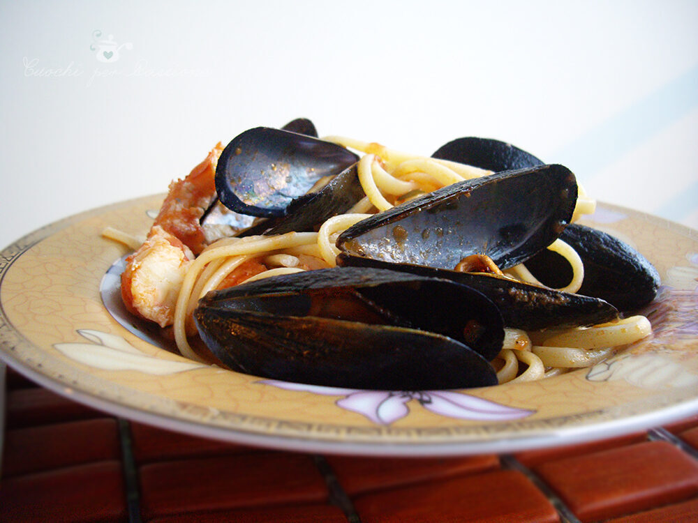Linguine cozze e gamberoni