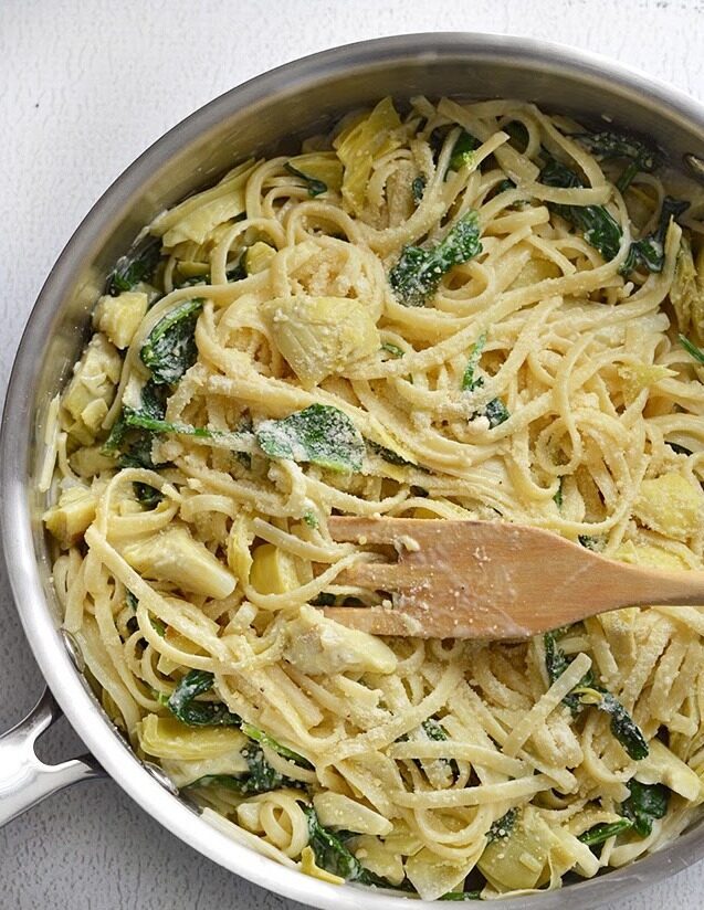 Linguine cremose ai carciofi