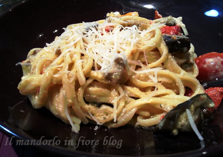 Linguine cremose alle verdure e pecorino