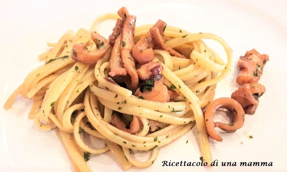 Linguine limone e moscardini freschi