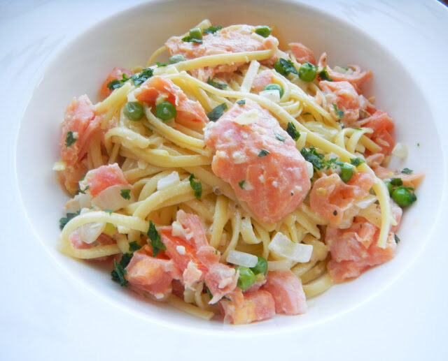 Linguine panna e salmone