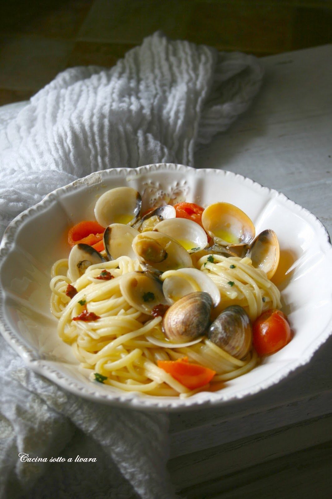 Linguine vongole e ‘nduja