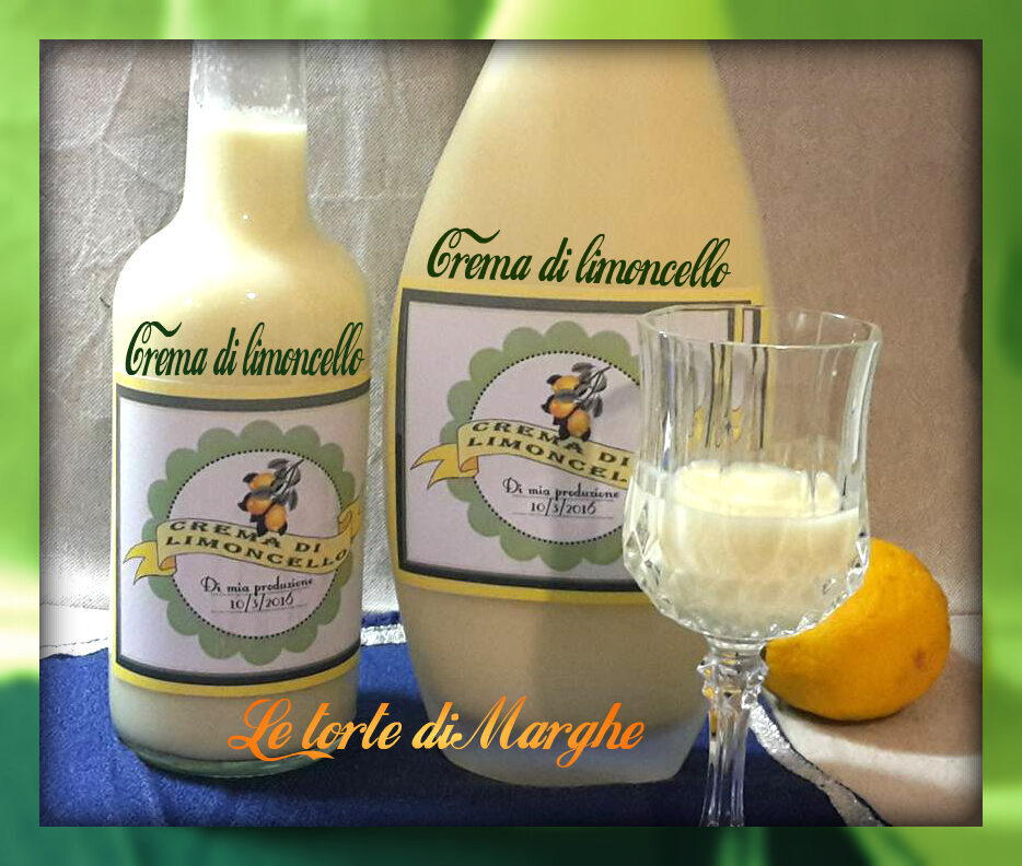 Liquore crema di limoncello fatto in casa
