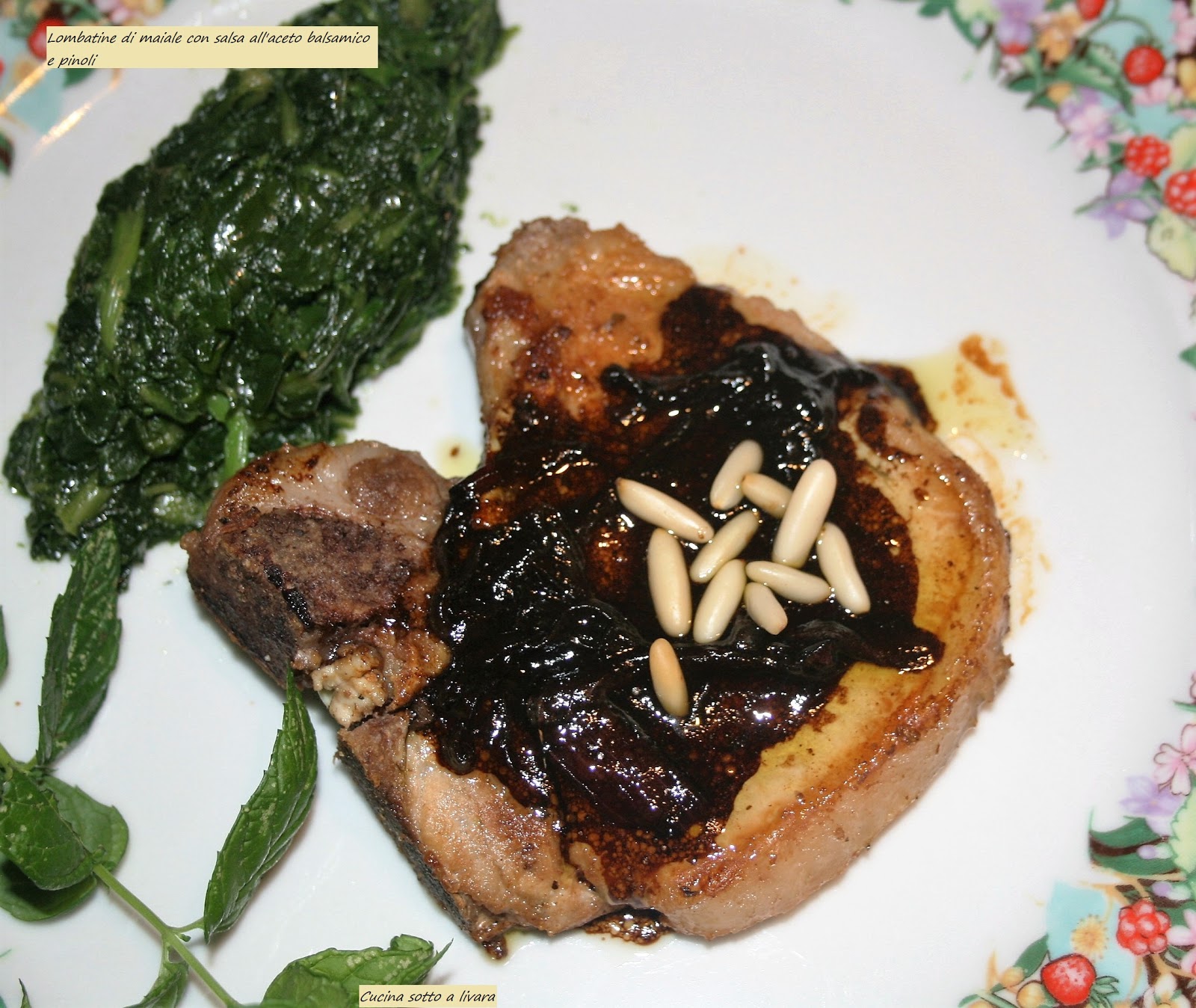 Lombatine di maiale alla glassa di aceto balsamico