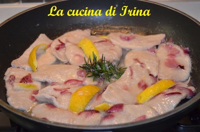 Lonza di maiale al limone e le cipolle di tropea