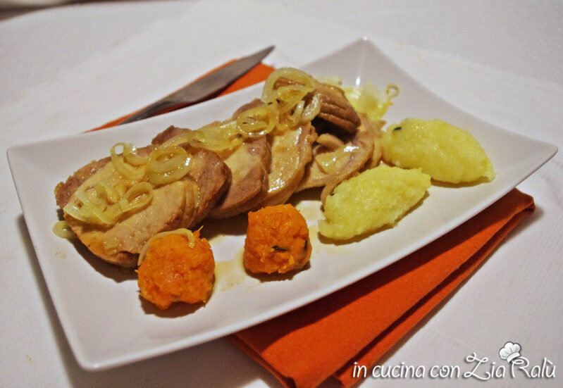 Lonza di maiale alla birra