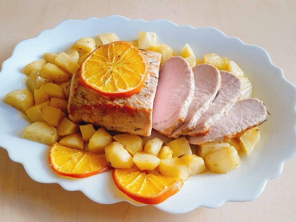 Lonza di maiale all’arancia