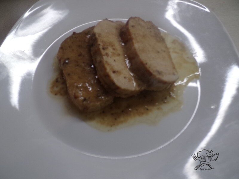 Lonza di maiale arrosto con friggitrice ad aria