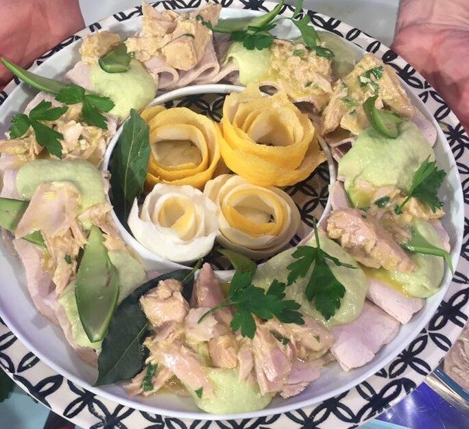 Lonza di maiale con salsa tonnata all’avocado da la prova del cuoco