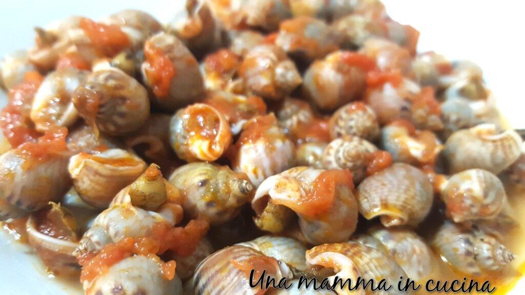 Lumachine di mare in umido ricetta semplicissima.