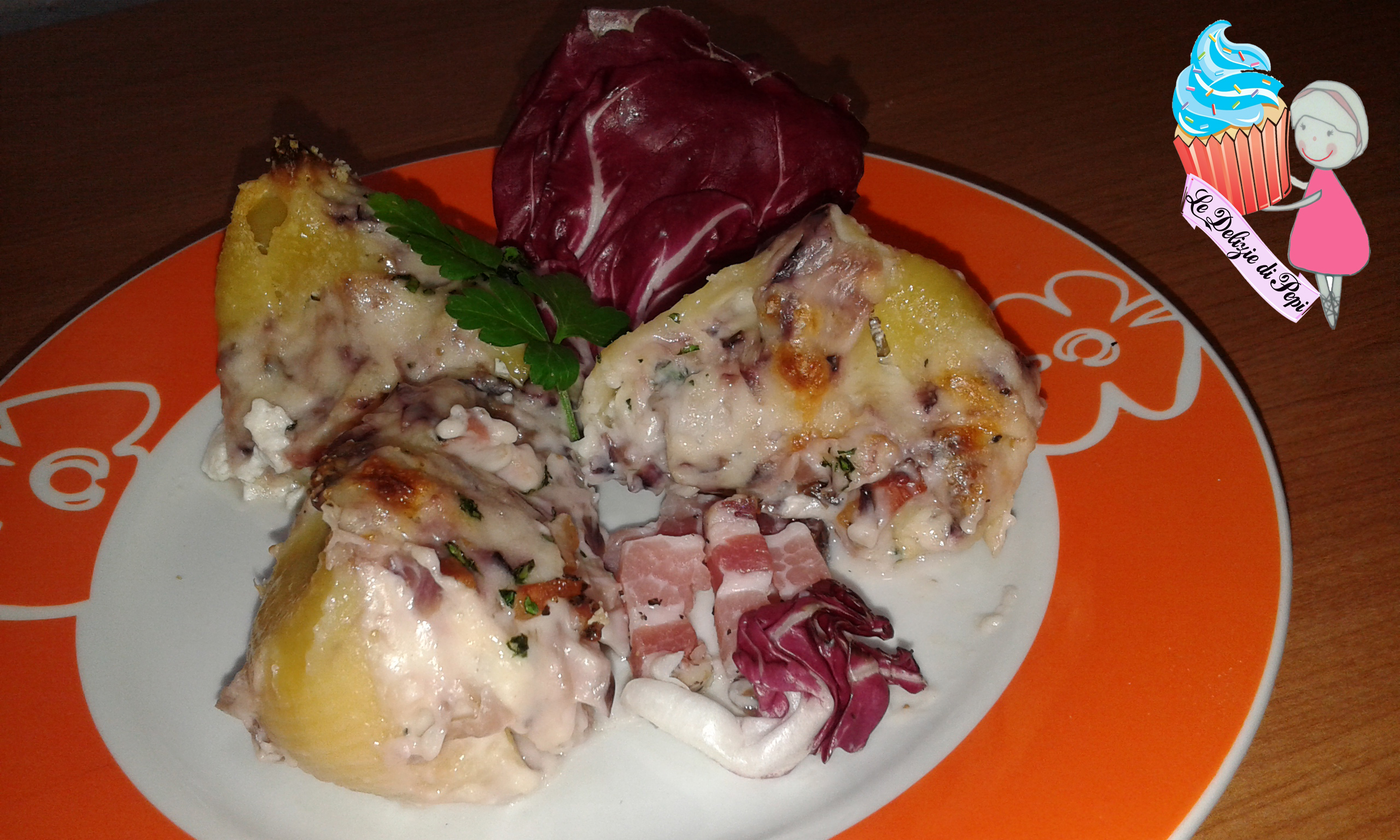 Lumaconi ripieni gratinati al forno