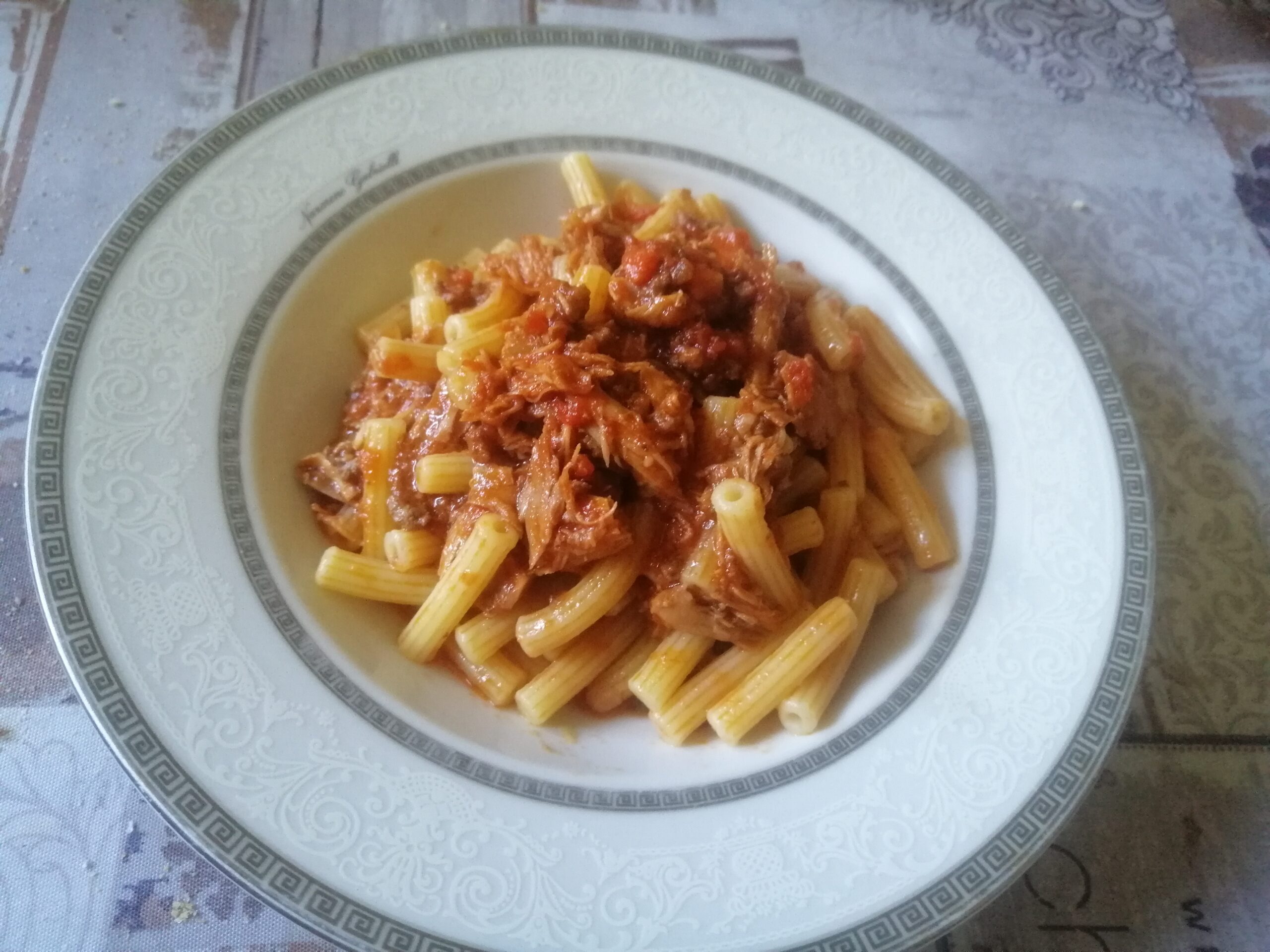 Maccheroncini al ragù di coniglio