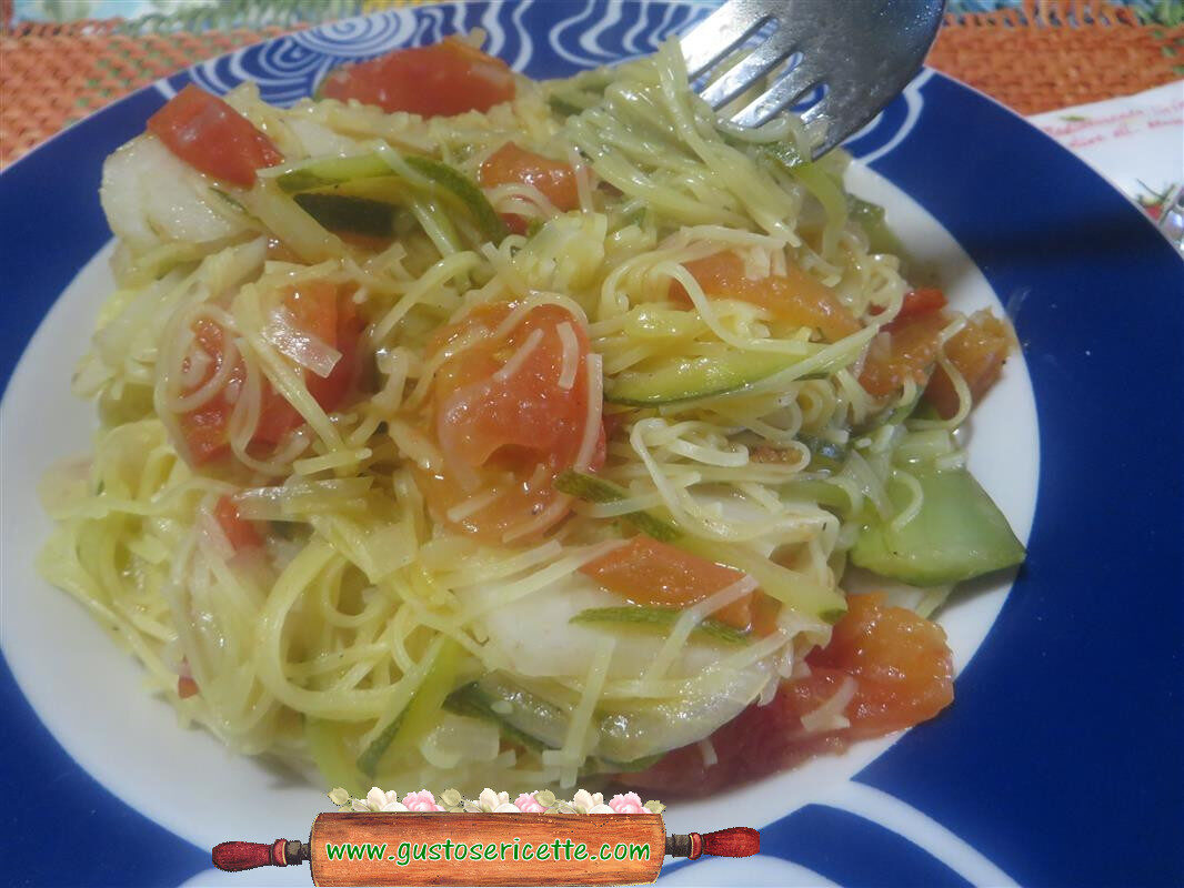 Maccheroncini di campofilone zucchine e topinambur