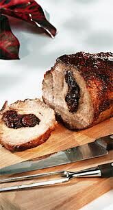 Maiale arrosto con prugne secche