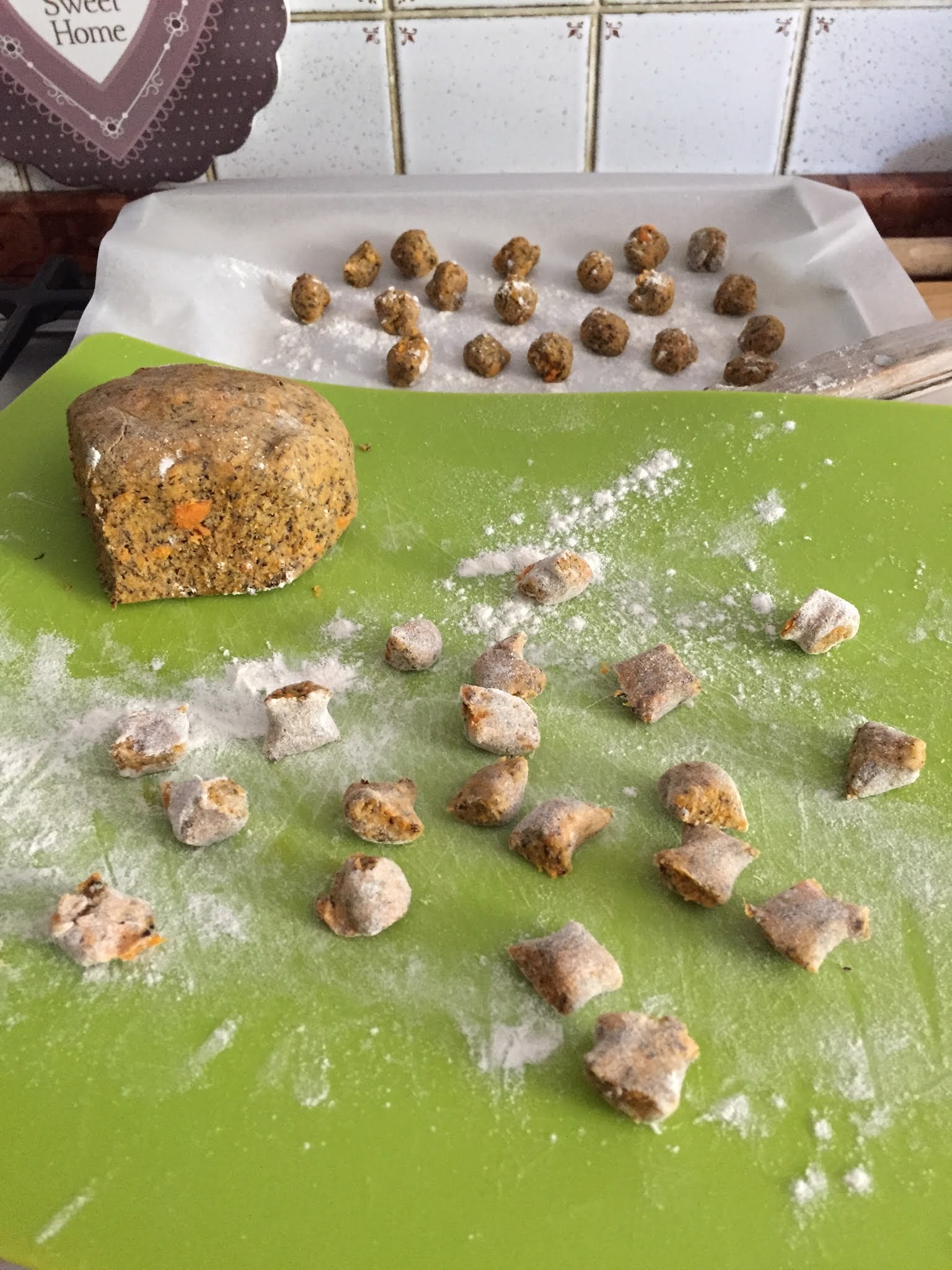 Malfatti con farina di grano saraceno e patata dolce