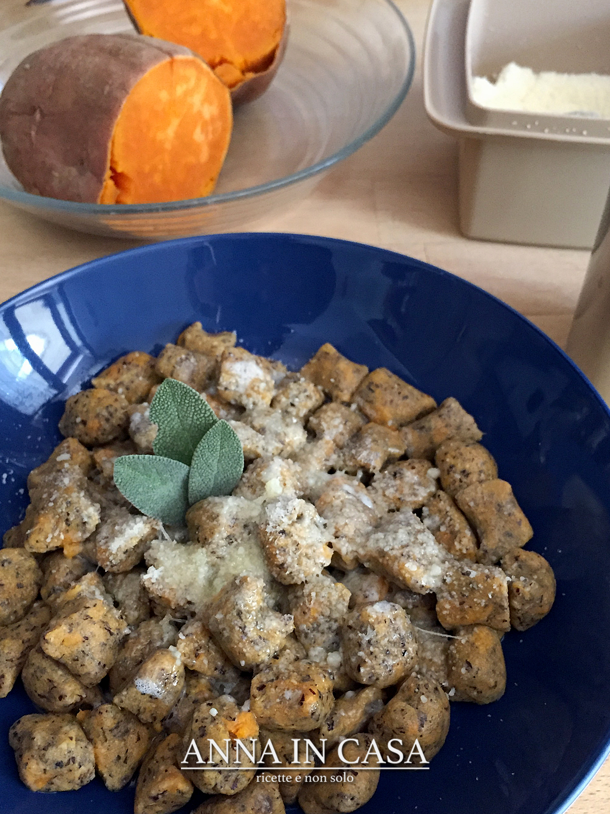 Malfatti di patata dolce e farina di grano saraceno