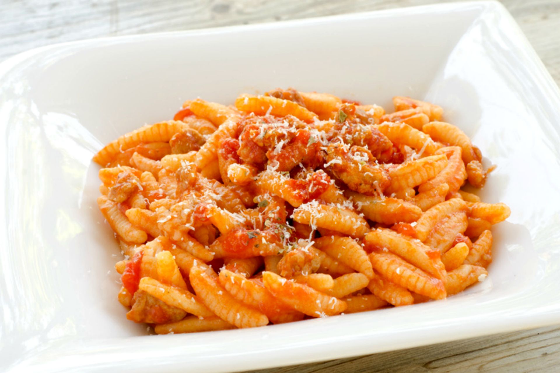 Maloreddus con sugo di salsiccia fresca e finocchietto