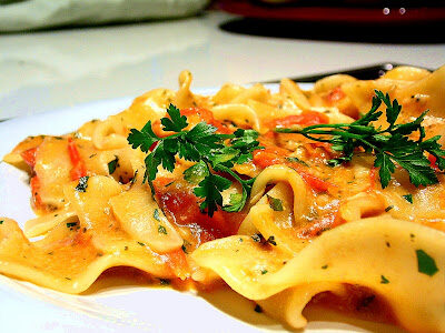 Maltagliati con le canocchie (o cicale di mare)