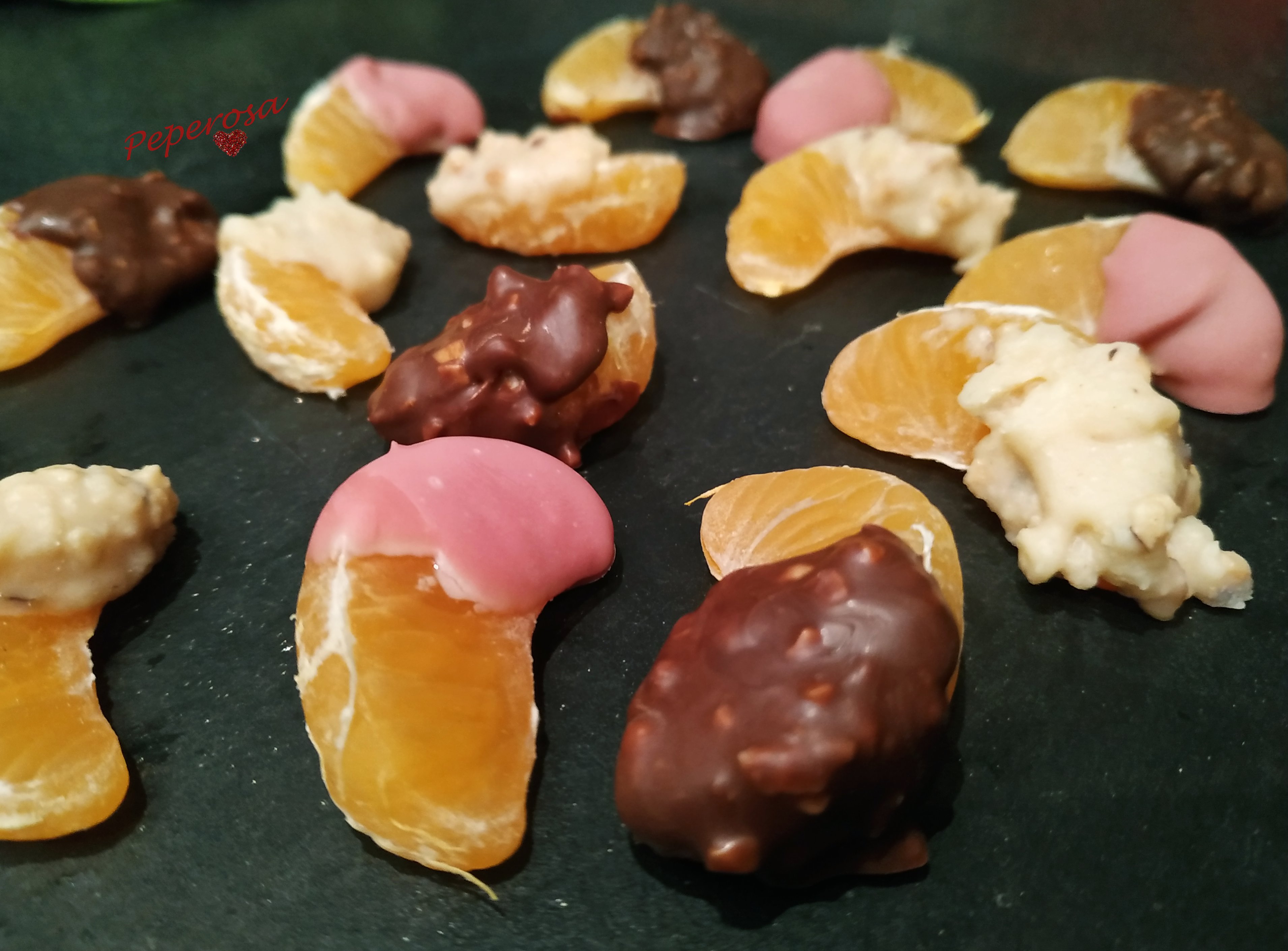 Mandarini ai 3 cioccolati