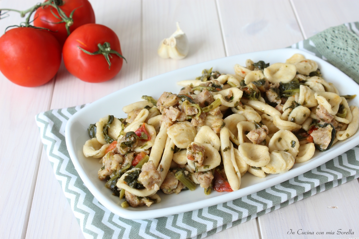 Maritati alle cime di rapa e salsiccia