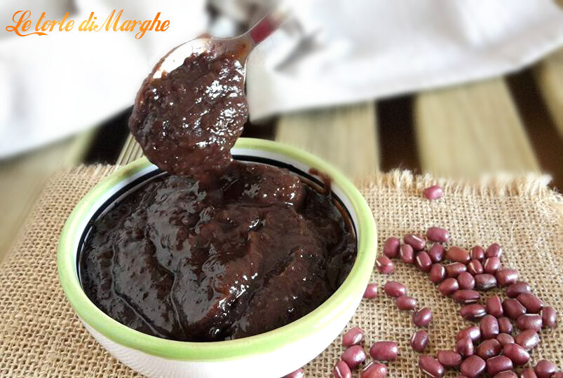 Marmellata di fagioli azuki anko giapponese