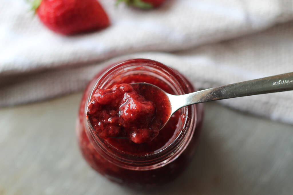 Marmellata di fragole senza zucchero con eritritolo